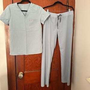 Women's Dusty Blue FIGS limited edition